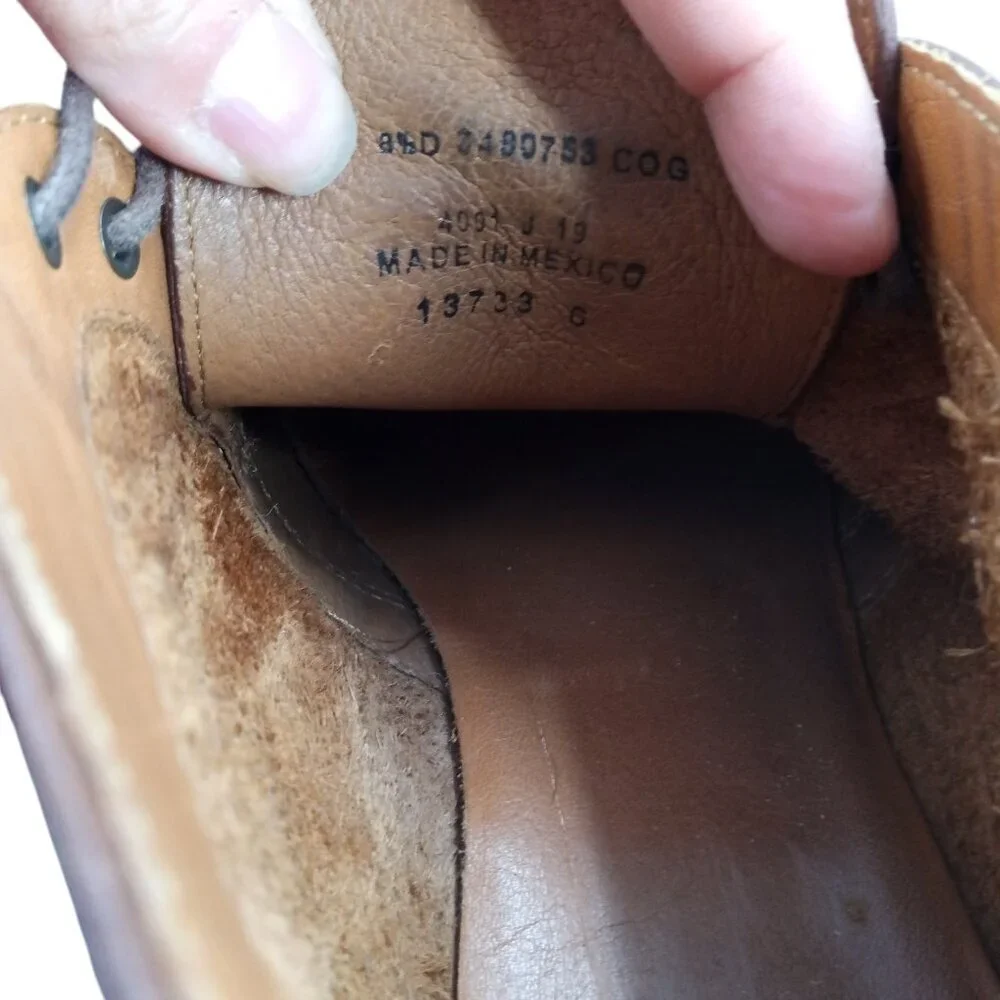 Frye Mens Paul Chukka Leather Brown Boots Shoes Size 8.5 Classic Work Distressed